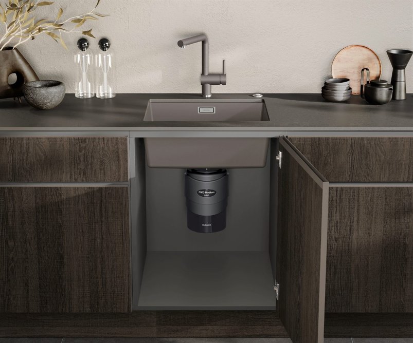 Blanco Unit with Blanco Food Waste Disposer.