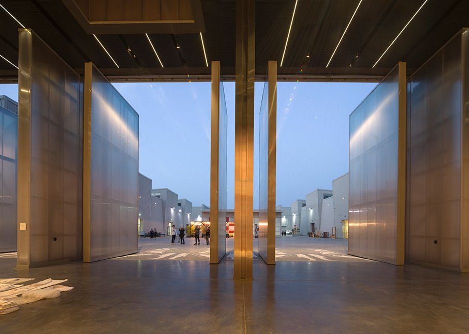 Concrete at Alserkal Avenue, Dubai, designed by Office for Metropolitan Architecture.