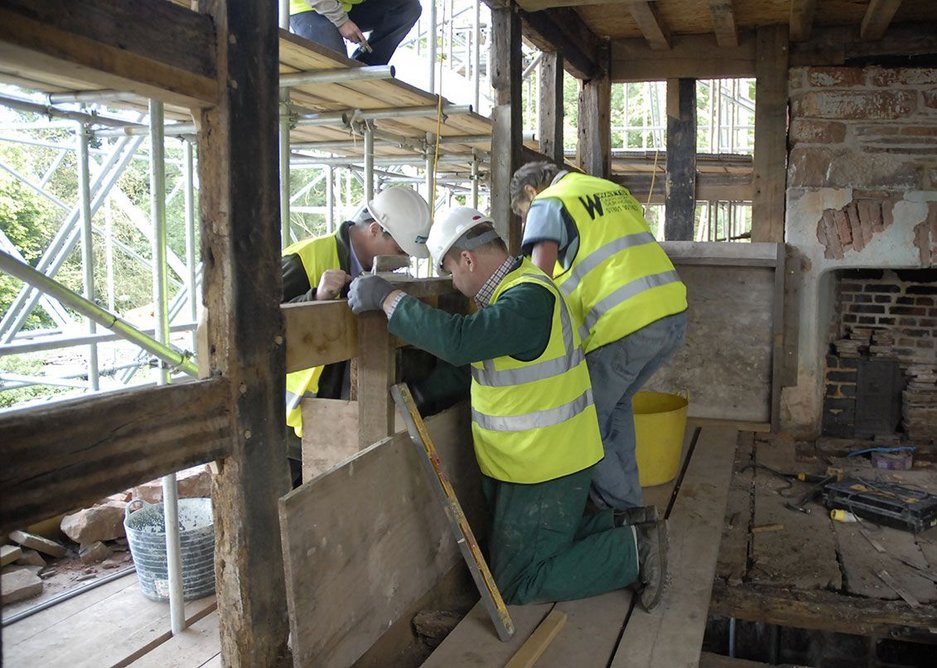 The project took five years, with the workers on site having to learn new skills.