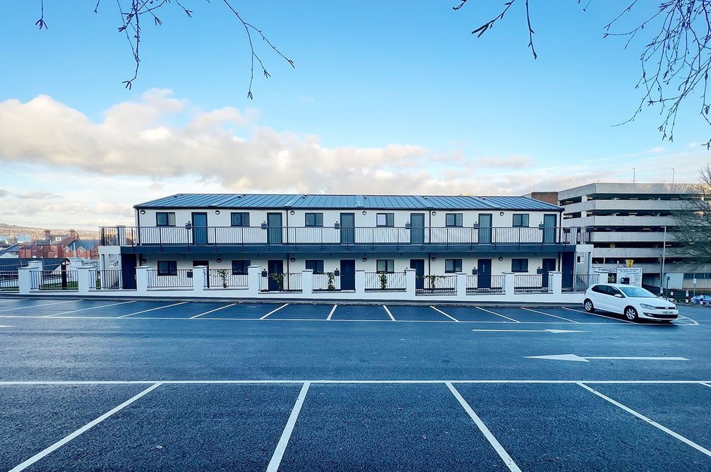 Hill Street House, view from the car park.