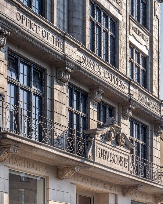 The restored faience facade was recently unveiled on the building’s centenary.