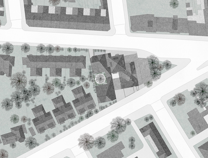 Location plan. The plot extends between West Hill and Upper Richmond Road to the north.