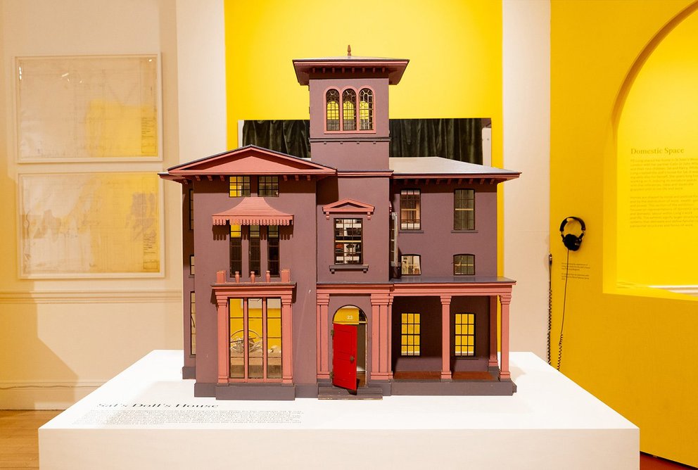 The dolls house made by MJ Long for her daughter forms the centrepiece of the exhibition Portraits of Practice: The Life and Work of MJ Long.