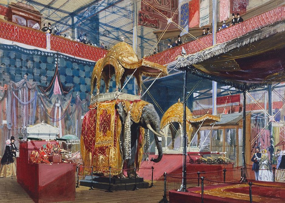The Great Exhibition, India no 4, by Joseph Nash, c1851. The exhibition inspired a teenage Lockwood Kipling to pursue a career in arts & crafts.