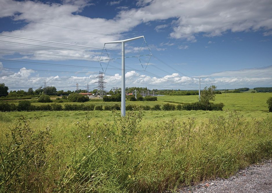 Visualisation of the suspension T-pylon.