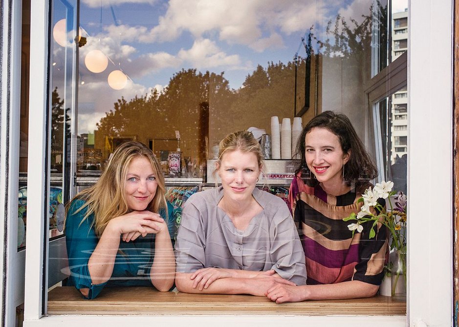 Cafe culture: vPPR founders left to right: Tatiana von Preussen, Catherine Pease and Jessica Reynolds.