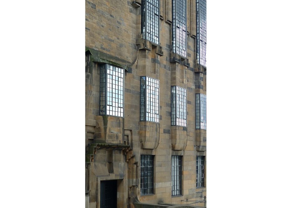 The Glasgow School of Art: west elevation © Mackintosh Architecture, University of Glasgow, 2014.