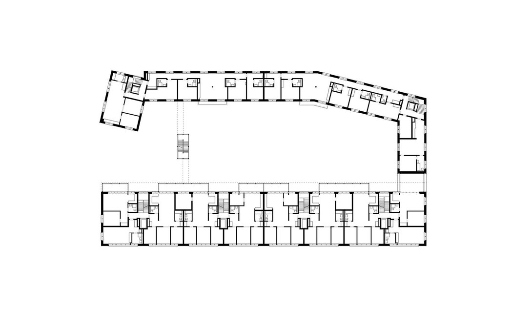 First to third floor plans