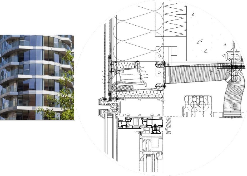 Renson Invisivent at Providence Tower: Hidden vent solutions work well in unitised and curtain wall buildings.