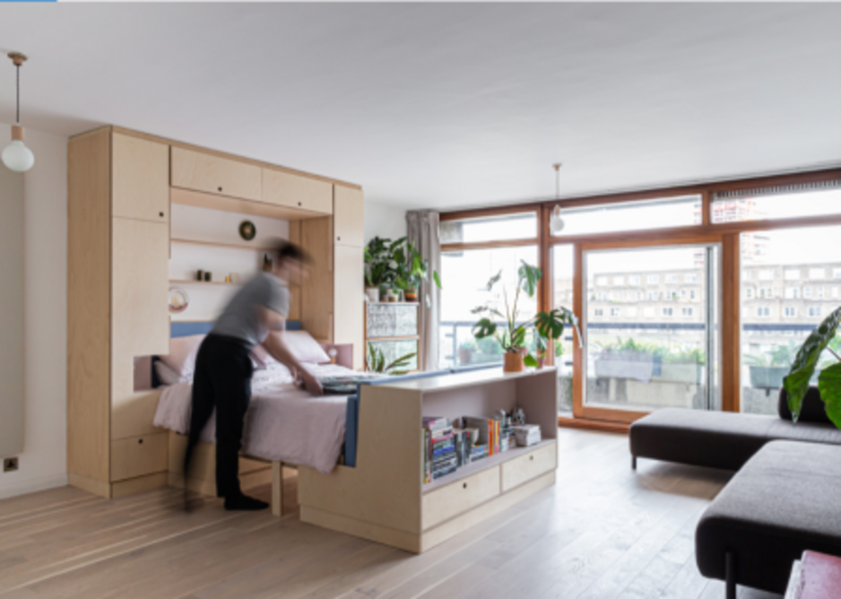 Intervention Architecture’s interior fit out for Barbican Dancer’s Studio.