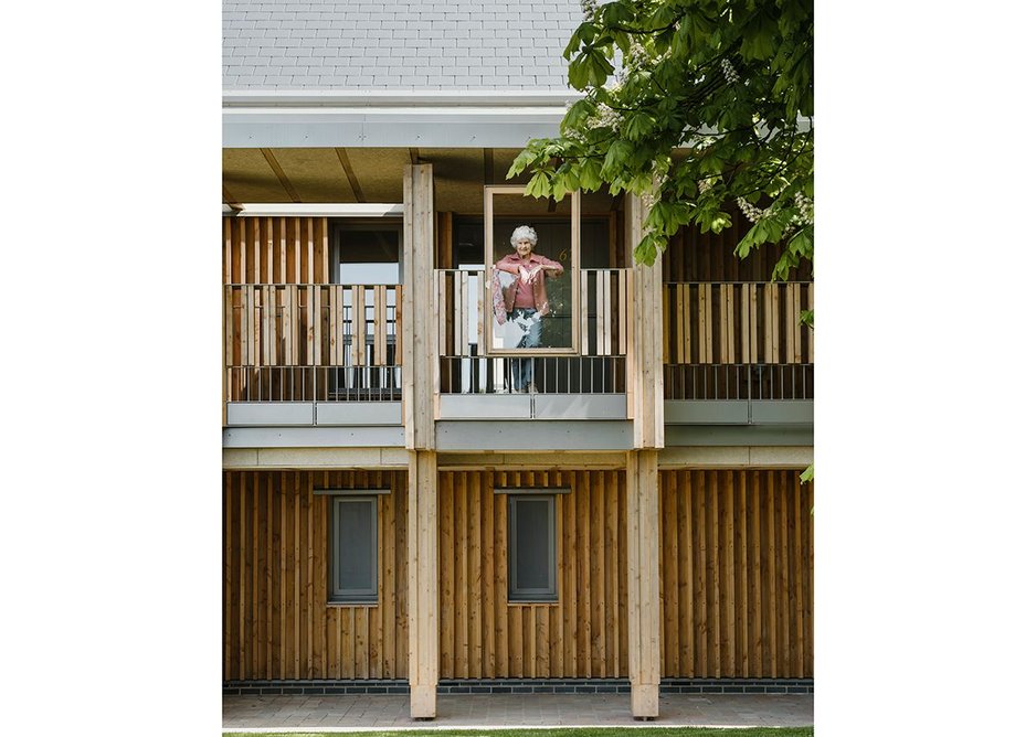 Stepping out from the access deck and using timber frames makes for more sociable moments.