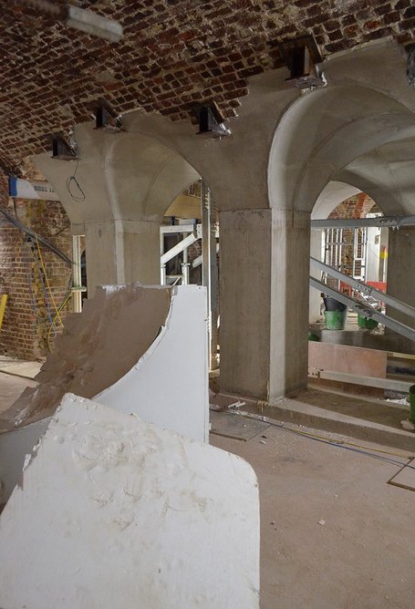 New concrete vaults installed as part of The Courtauld project, which Witherford Watson Mann worked on with structural engineer David Derby of Price & Myers.