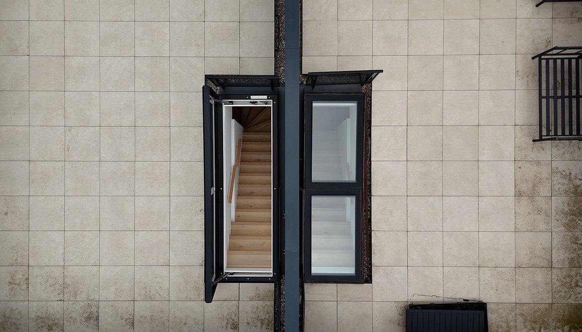 Looking down: a Sunsquare Aero roof access rooflight atop a Citu Home.