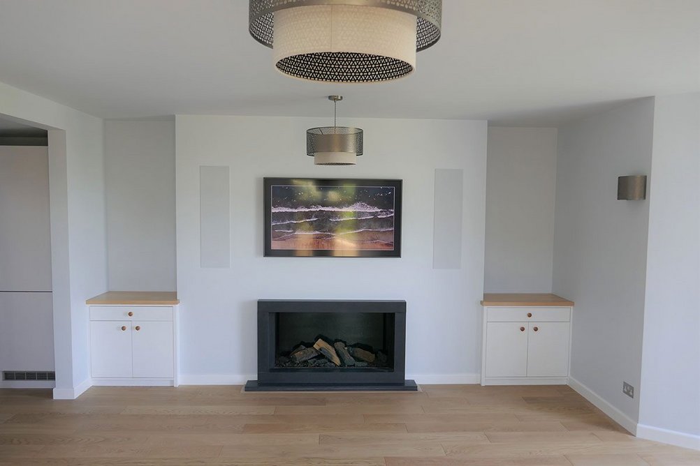 Installing soundproofing innovations, such as Oscar Iso-Mount acoustic hangers, results in a final appearance that is no different from a standard plastered ceiling.