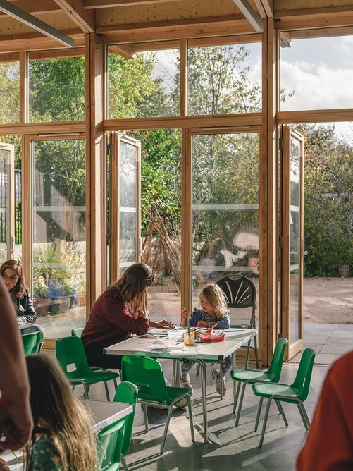 The Barn, Brockwell Park Community Greenhouses, London by Feilden Fowles Architects