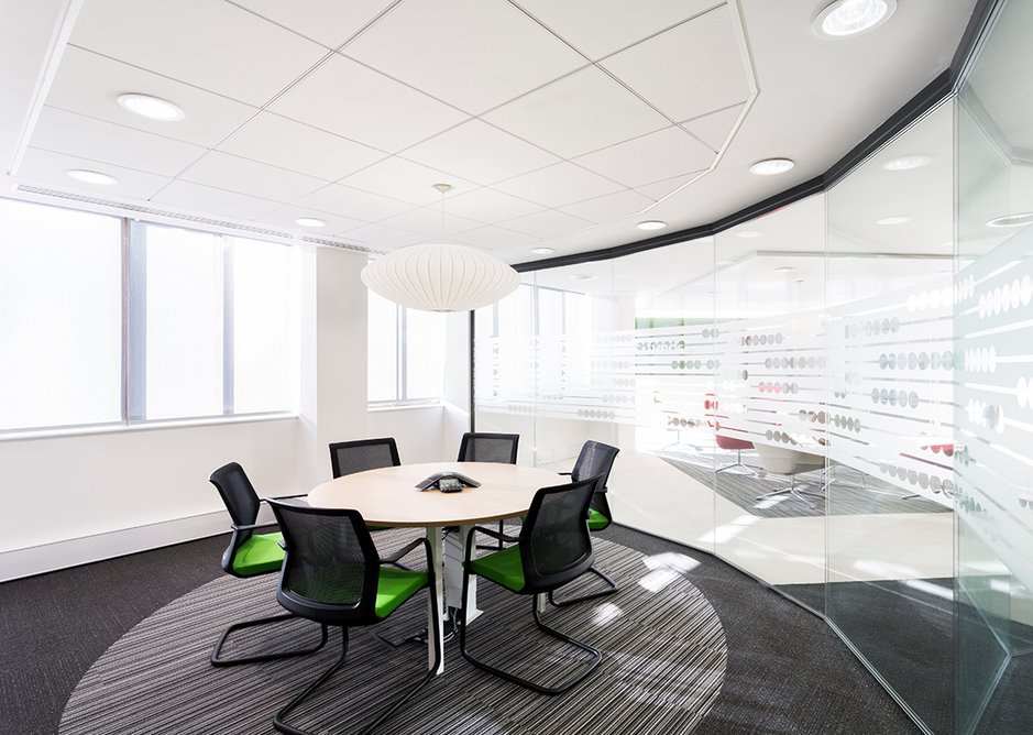 Zentia’s mineral ceiling tiles at the former Braintree District Council offices, now a new home for Cofunds, part of Legal & General.