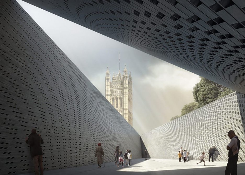 Shortlisted designs Holocaust Memorial for Westminster with Heneghan Peng.