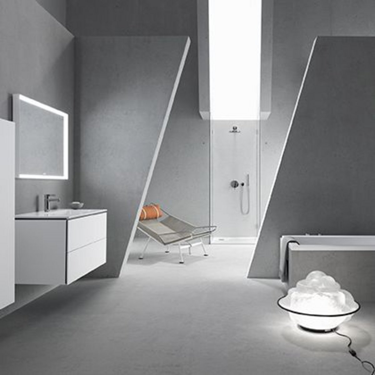 Philippe Starck in the bathroom for Duravit