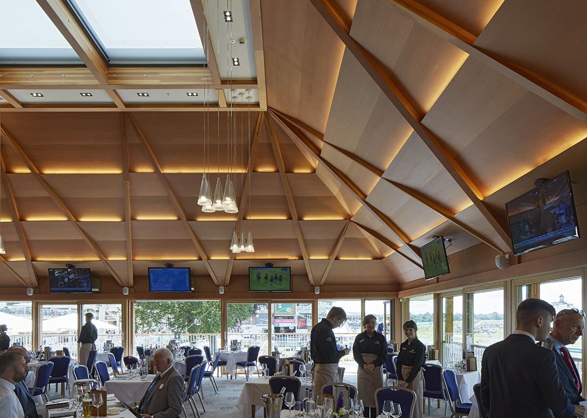 The new dining room located on the first floor of the weigh in building.