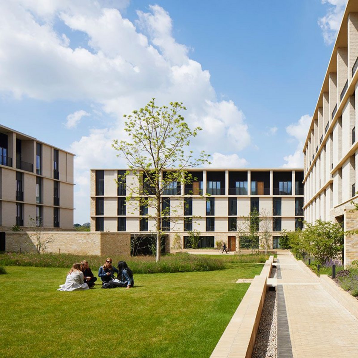 Housing works. New buildings by Cambridge Station.