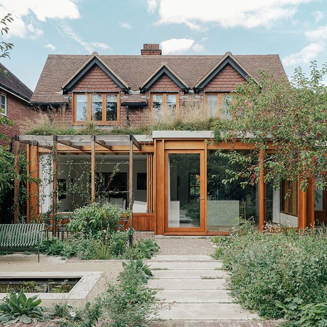 For a south London home extension, ROAR resisted the temptation to mirror the existing architecture and opted for sustainable materials