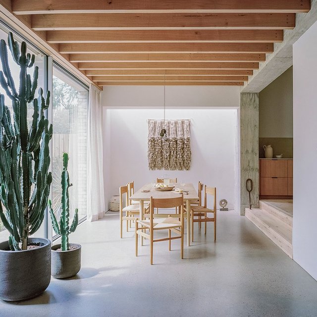Bindloss Dawes’ generous rear extension to a house in Stoke Newington has a soft acoustic quality