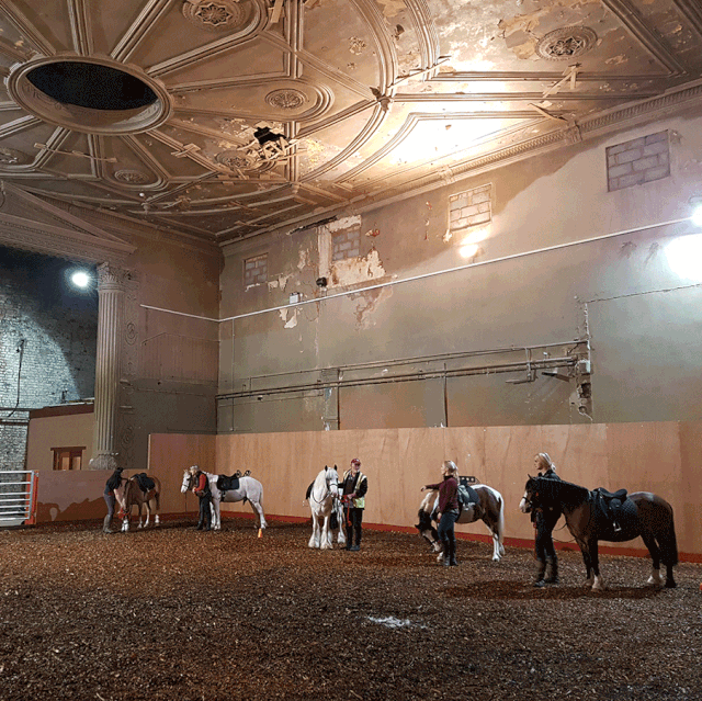 Liverpool riding school operates from a derelict theatre