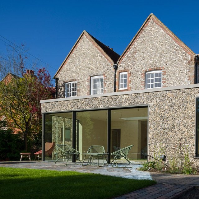 Conservation area sees new addition share materials palette of original house