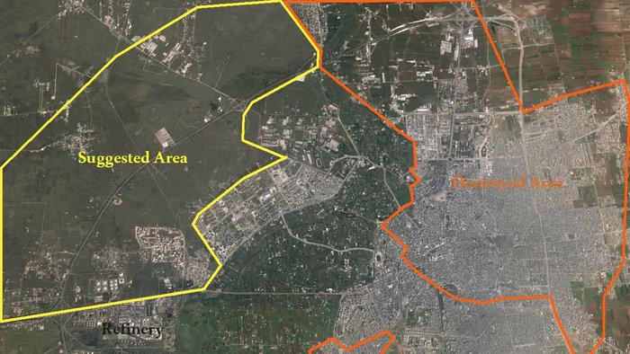 Proposal for a new Homs sited to the west of the war-ravaged city.