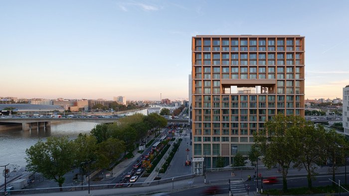 Wood Up by LAN Architecture rises alongside the Seine in Paris Rive Gauche