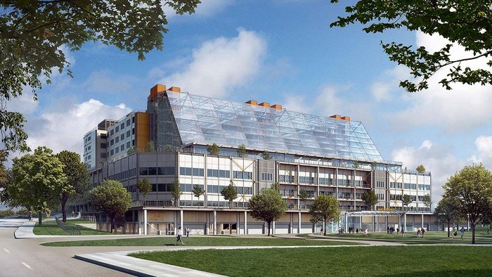 An artist’s impression of the £600million Midlands Metropolitan University Hospital in Smethwick, Birmingham by HKS Architects and Edward Williams Architects