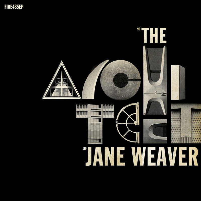 The Architect by Jane Weaver, with cover designed by Andy Votel, 2017, from House Music - Architecture on Record Sleeves: compiled by Andy Votel, at Manchester’s The Modernist Gallery.