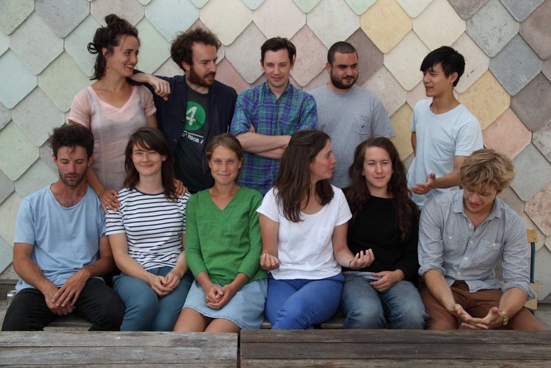 Assemble assembles  Back row from left: Maria Lisogorskaya, Lewis Jones,  Joe Halligan,  Jo Bibby,  Mathew Leung.   Front  row from left: James Binning,  Frances Edgerley,  Alice Edgerley,  Paloma Strelitz,  Amica Dall,  Anthony Meacock.  Away: Adam Willis,  Louis Schulz,  Jane Hall,  Giles Smith.