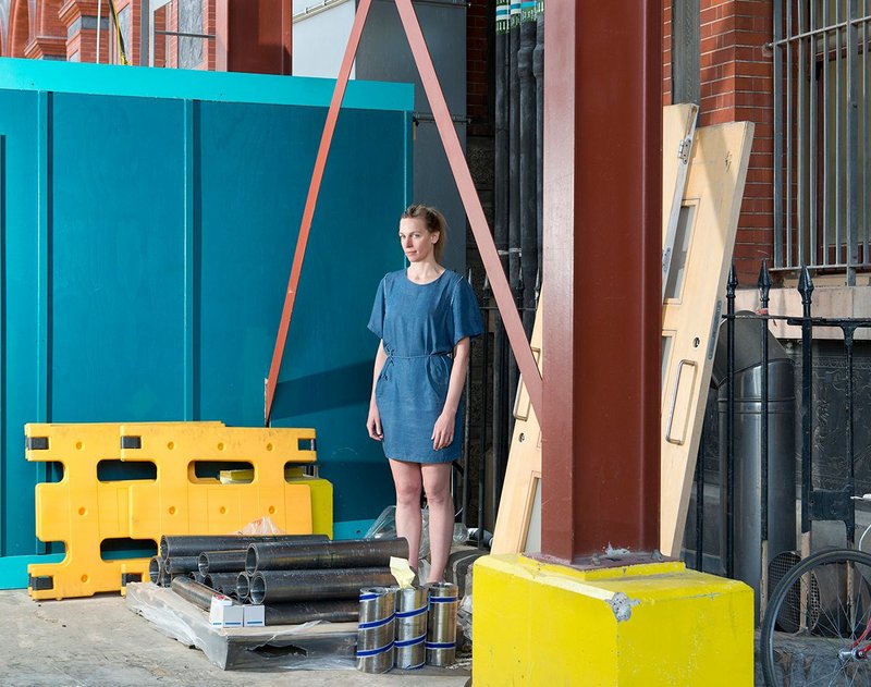 Alice Dietsch of AL_A, photographed by Ivan Jones at the Victoria and Albert Museum Exhibition Road Extension, from the exhibition Architects at the King’s Cross Visitor Centre.