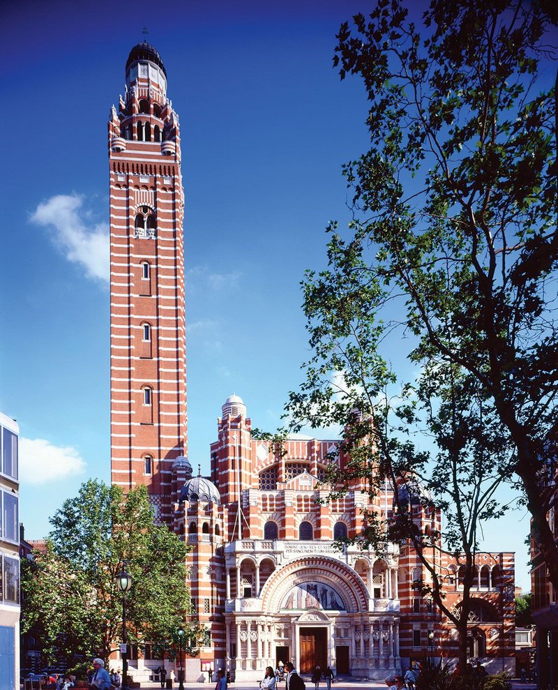 Westminster Cathedral – the Bentley masterwork photographed in 1995 after cleaning.