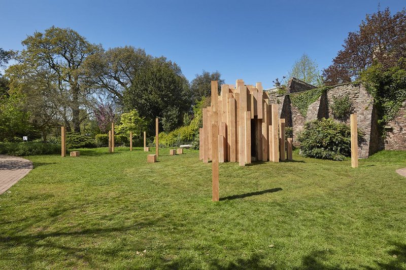 Hollow, by Katie Paterson and Zeller & Moye, is a permanent installation in the Royal Fort Gardens at the University of Bristol.