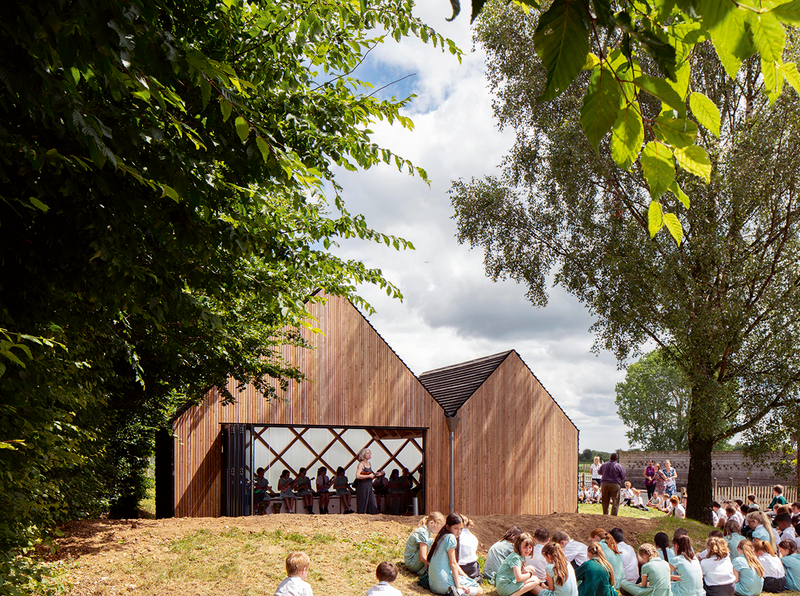 St John’s School music pavilion: low budget and rich networks.