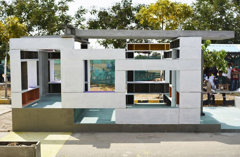 Full Fill home designed by Anupama Kundoo using ferrocement. Sebastiano Giannesini