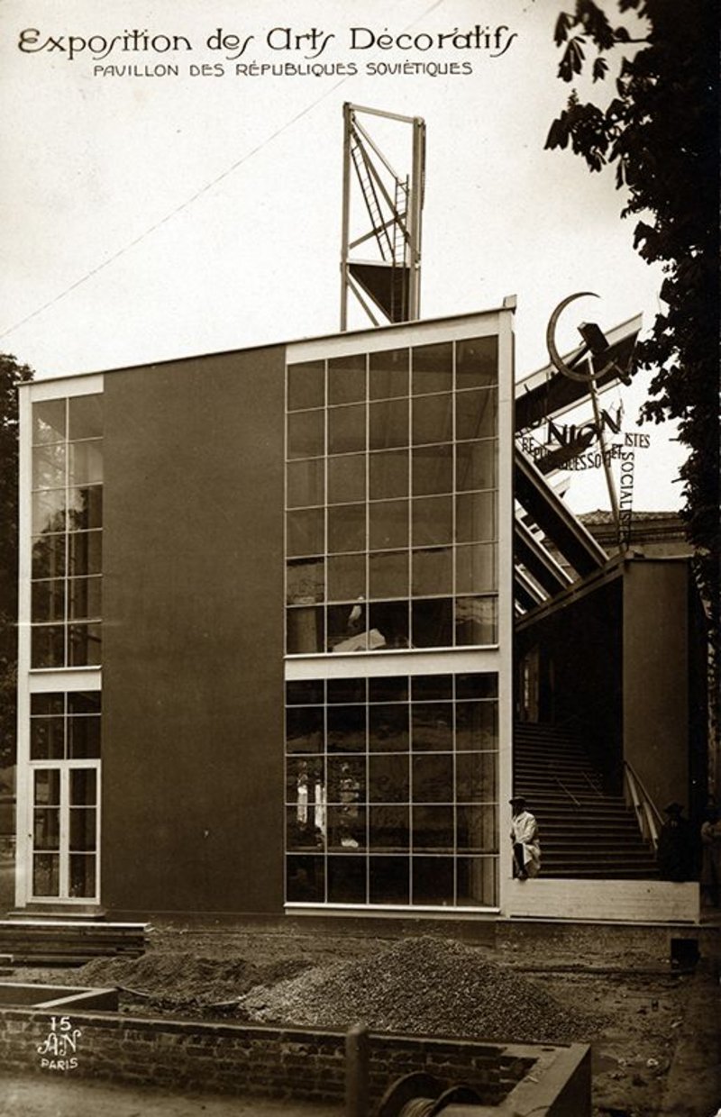 Soviet Pavilion, Exposition Internationale des Arts Décoratifs et Industriels Modernes, Paris 1925.