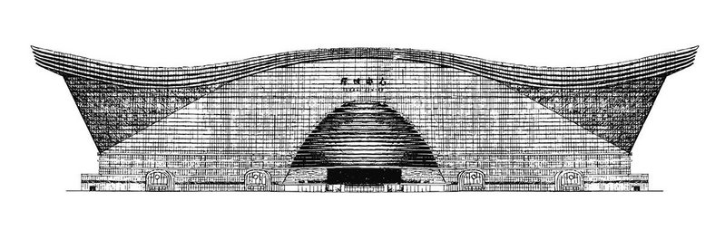 Drawings in the book give a sense of the relative scale of buildings. New Century Global Center, Chengdu is one of the biggest.