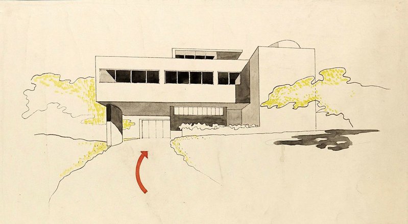 Designs for a house by Sir Leslie Martin and Sadie Speight, 1935.