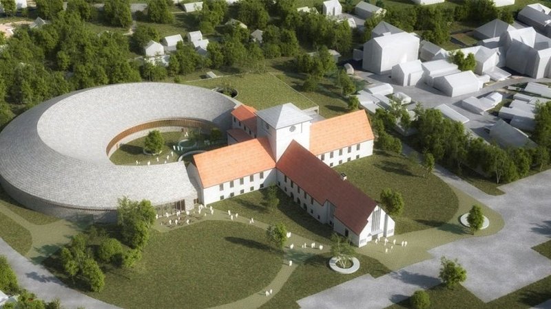 A design competition by BIM: Viking Age Museum at Bygdøy, this project by StatsbyggAART architects.