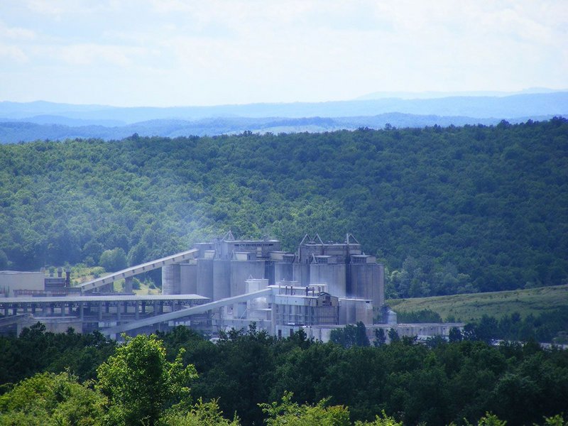 A cement factory. The report's proposal would involve designers, producers and contractors.