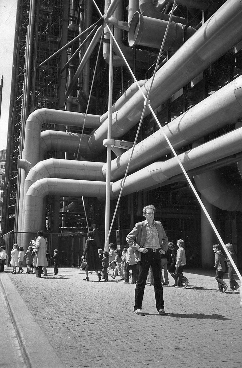 Pearman at the Pompidou in 1979.