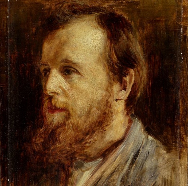 William Leiper by Colin Hunter ARA, 1869, oil on canvas (Bequeathed in 1928 by James Dunn).