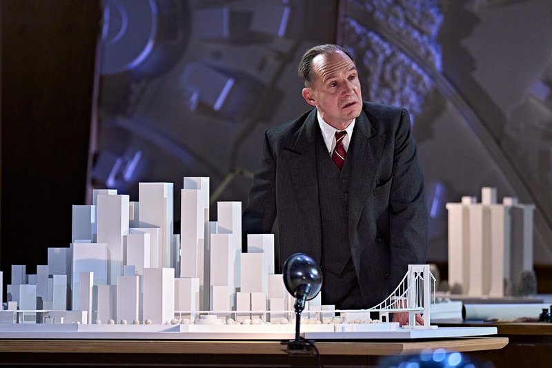 Ralph Fiennes stars as Robert Moses in David Hare’s play Straight Line Crazy.