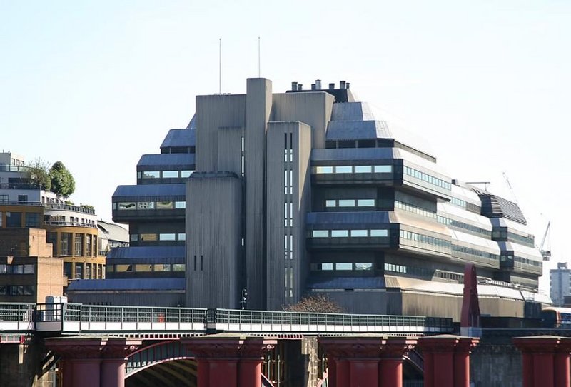 Clearing house Sampson House from Blackfriars Bridge in London.