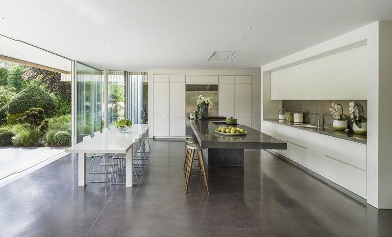 Shine on: Lazenby Polished Concrete flooring. Gregory Phillips Architects.