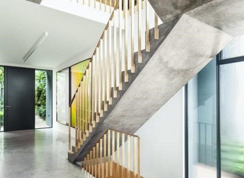 Up, up and away: Lazenby pre-cast concrete staircase. Humphrey Kelsey Architecture.