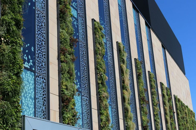 ANS Global's living wall at Atkins' Easter Bush Campus, University of Edinburgh. The exhibitor aims to create stunning visual and environmental impact - inside and out.